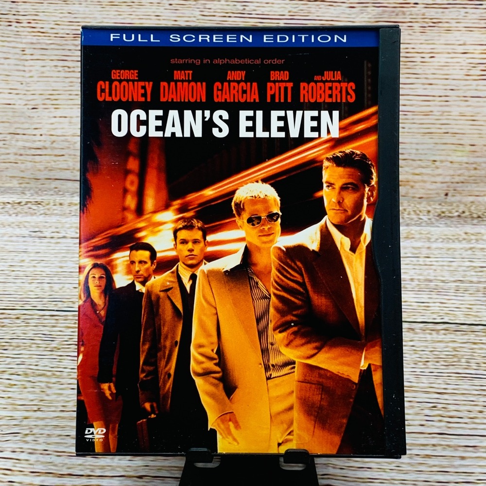 Ocean's Eleven [2001 DVD] Full Screen George Clooney Matt‎ Damon Brad Pitt
